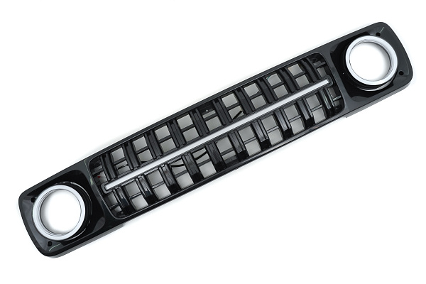 Решётка радиатора в стиле Mercedes AMG с ДХО и LED-вставкой для Лада Нива 4х4, Нива Legend