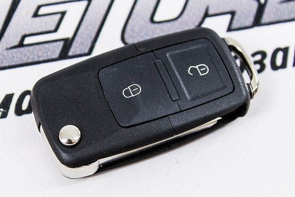 Ключ замка зажигания 1118, 2170, 2190-люкс, DATSUN, 2123 (выкидной) (по типу Volkswagen, 2 кнопки)