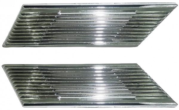 Накладки вентиляционные, металлизированные для ВАЗ 2105, 2107